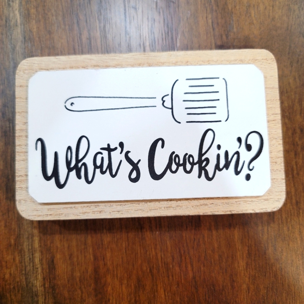 Two sided wooded farmhouse sign